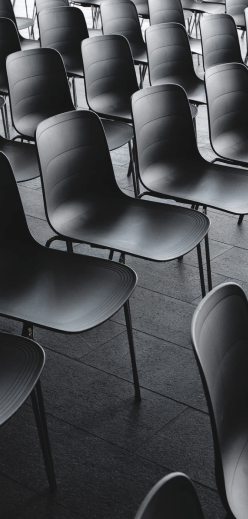 A lot of chairs